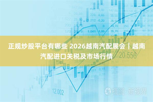 正规炒股平台有哪些 2026越南汽配展会｜越南汽配进口关税及市场行情