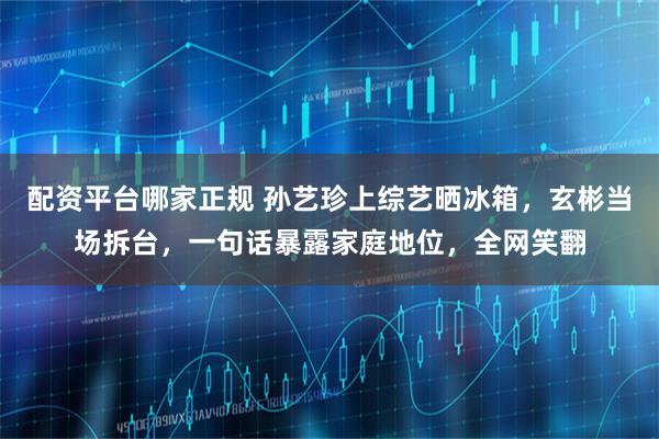 配资平台哪家正规 孙艺珍上综艺晒冰箱，玄彬当场拆台，一句话暴露家庭地位，全网笑翻